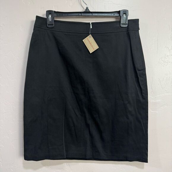 New Sundance Max Studio 8 Black Pencil Skirt Side Zip Closure - Picture 1 of 5